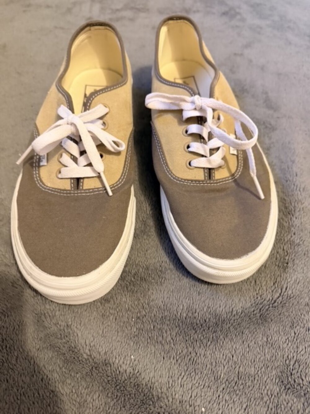 Vans Authentic Sneakers Mens 10 Tan Brown Canvas